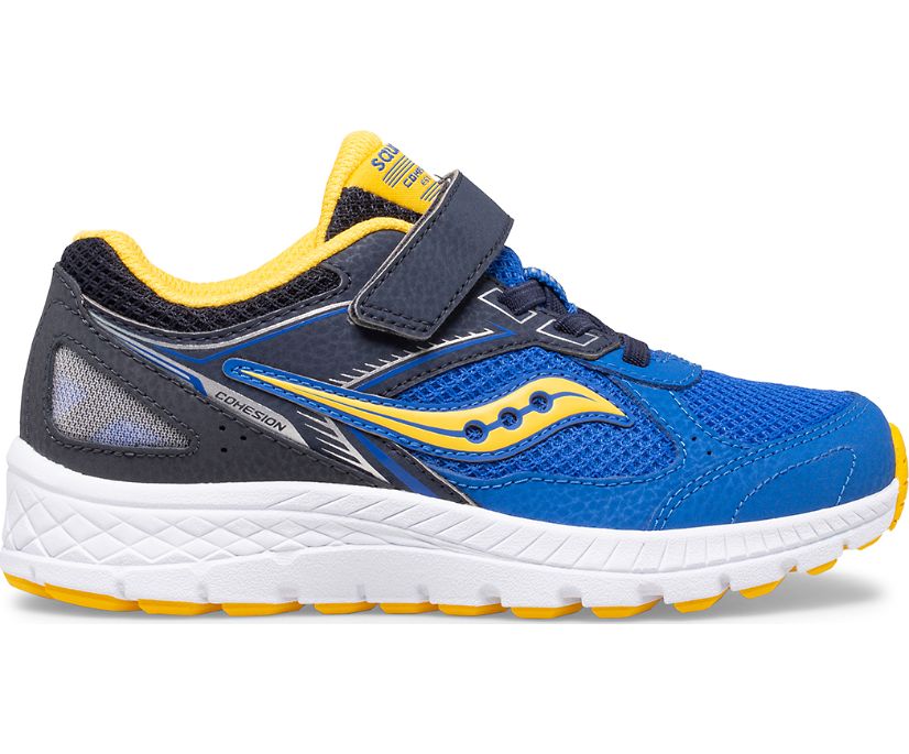 Tenis Saucony Cohesion 14 A/C Niños Azules Amarillos | México 836RVDW